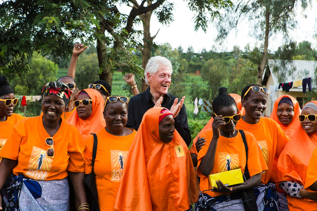 President Clinton visits Solar Sister’s site in Tanzania