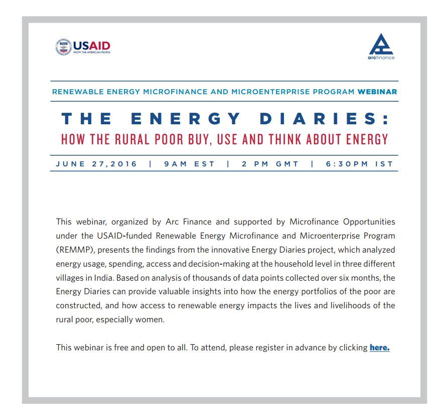 The energy diaries: How the rural poor buy, use and think about energy