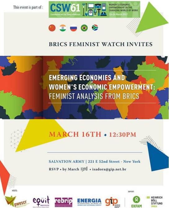 Emerging Economies and Women’s Economic Empowerment: Feminist Analysis from BRICS.