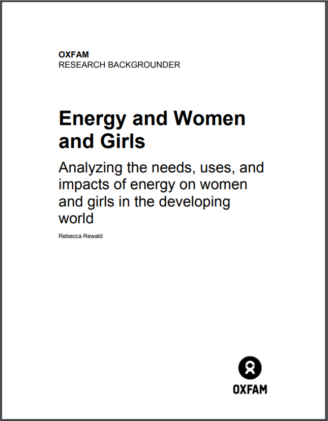 Energy and women and girls