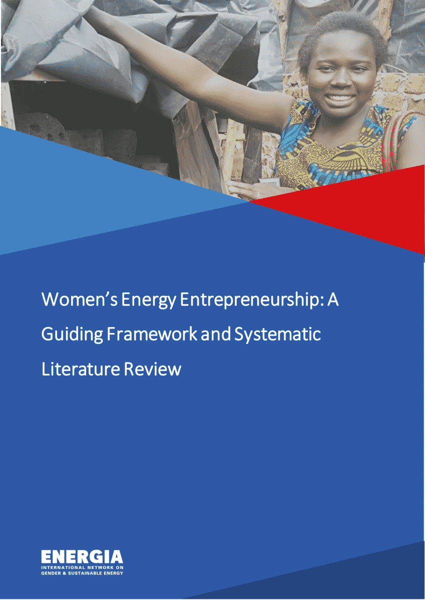 Women’s Energy Entrepreneurship: A Guiding Framework and Systematic Literature Review