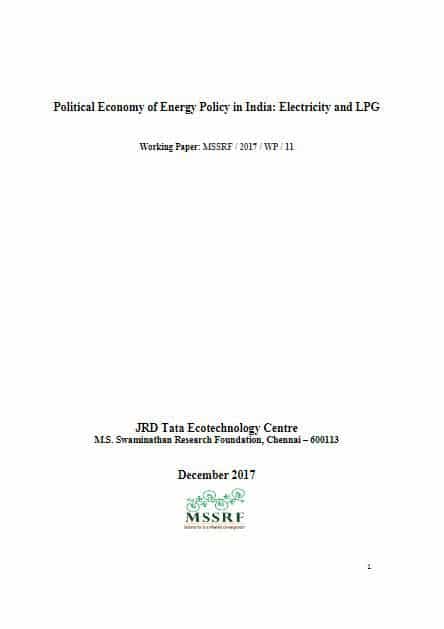 Political Economy of Energy Policy in India: Electricity and LPG