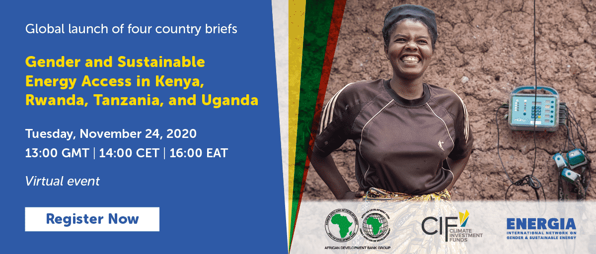 Global launch of the Gender and Energy Country Briefs for Kenya, Rwanda, Tanzania, and Uganda