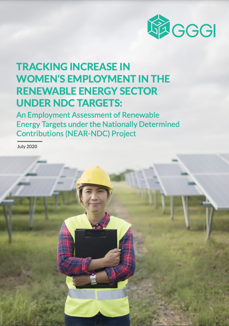 Tracking increase in women’s employment in the renewable energy sector under NDC targets